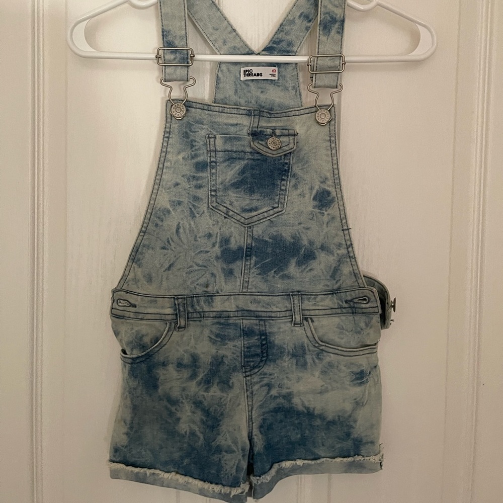 Girls Overalls Size 6X. Epic Threads brand.